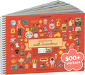 Spending Time with Grandma 500+ Kids Sticker Book by Cupkin Fun Toddler Travel Activity Coloring and Sticker Book, Road Trip Essentials, 12 Coloring Pages & Scenes for Ages 2–8 Years