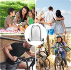 KUUQA 20Pcs Drawstring Backpack Bag Bulk White Drawstring Bags String Backpack Sport Gym Sack Bags Foldable Storage Bag for Women Men Shopping Gym Travel Sports