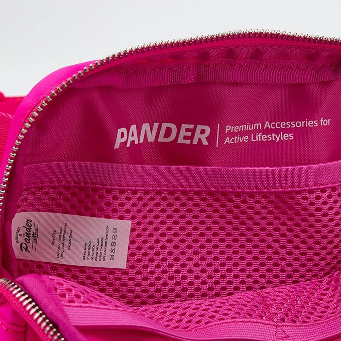 Pander Belt Bag for Women, Fashion Waist Packs, Crossbody Bags, Everywhere Belt Bag with Adjustable Strap (Sonic Pink).