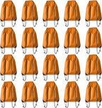 Drawstring Backpack Bulk 20 Pcs Draw String Backpack Bags DIY Gym Sports Traveling Yoga Cinch Bag Sackpack Drawstring (Orange)
