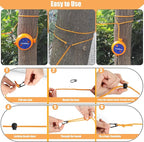 Portable Travel Clothesline Cord, Caudblor Adjustable 33ft Camping Clothes line, Laundry Drying Rope for Hotel Trip, Cruise, Outdoor/Indoor, with 12Pcs Stoppers, Windproof Clothespins