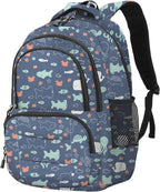 rickyh style School Backpack Travel Bag for Men & Women Lightweight College Back Pack with Laptop Compartmen