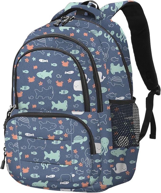 rickyh style School Backpack Travel Bag for Men & Women Lightweight College Back Pack with Laptop Compartmen