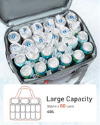 TOURIT Soft Sided Cooler Bag Insulated 30/48/60 Cans, Large Collapsible & Leakproof Ice Chest for Picnic, Beach, Camping, Travel