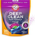 ARM & HAMMER Deep Clean Odor Formula Laundry Detergent Power Paks, 21 ct.