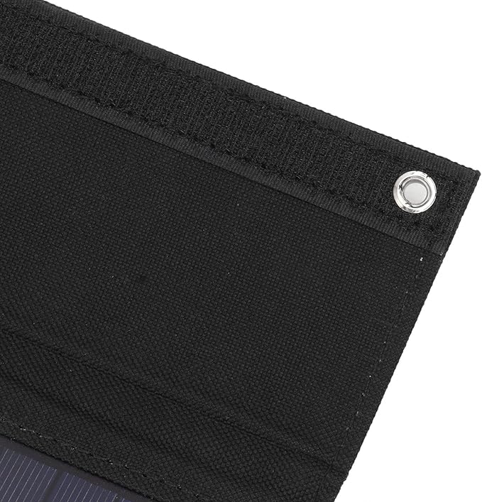 40W 4 Fold Solar Panel Charging Bag Folding Bag Foldable Monocrystalline Solar Panel for Outdoor Cam Hiking Charging Black for Home Use (Black)