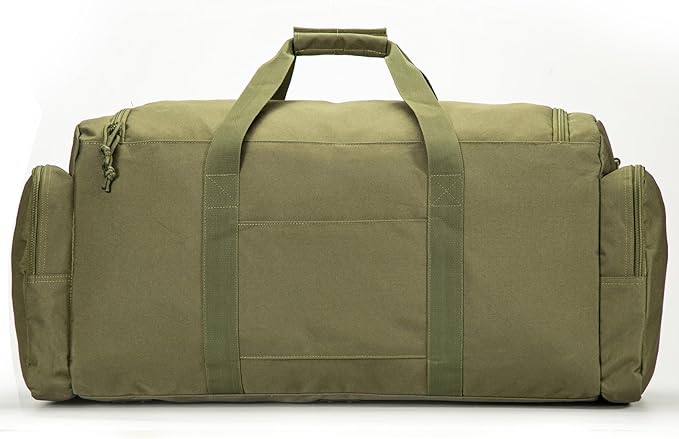 APRILBAY Super Quality 60L Large Duffel Travel Bag Luggage Foldable Bag Cargo Sport Gear Equipment Skiing Hardware Bag Heavy Duty& Durable(Dark Green)