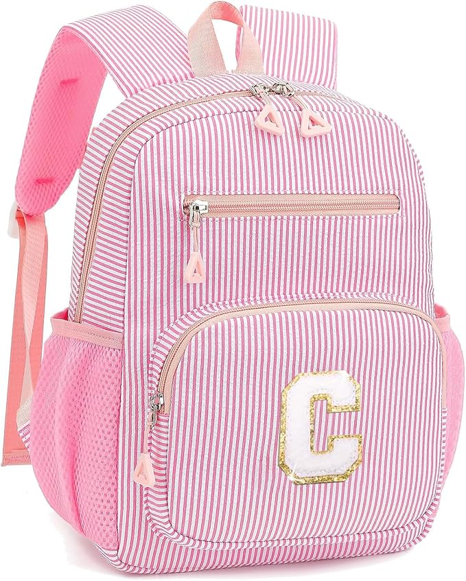 Mini Toddler Backpack for Girls 2-4, Cute Personalized Preschool Kindergarten Backpack for Kids Birthday Gifts (Pink C)