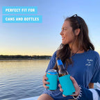 Blank Beer Can Coolers Sleeves (30-Pack) Soft Insulated Beer Can Coolies - HTV Friendly Plain Koolies in Bulk for Beer Cans & Bottles - Coolie Blanks for Vinyl Projects & Wedding Favors (Robins Egg)