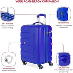 SwissGear 7366 Signature Hardside Expandable Luggage with Spinner Wheels, TSA Lock, Cup-Holder, Cobalt, 2-Piece Set (19/27)