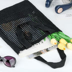 WantGor Crochet Bags, Beach Mesh Tote Bag Womens Shoulder Shopping Handbag Casual Travel Totes Bag Foldable Hobo Bags