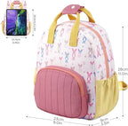 GAGAKU Toddler Backpack for Girls 2-4 years Kids Backpacks Cartoon Breathable Comfortable Preschool Mini Backpack for School Travel - Rabbit