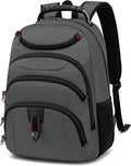 Boavan Laptop Backpack for men, 15.6 inch Laptop Bag with USB Port, Waterproof Travel Work Backpack Purse, Anti-Theft Teacher Nurse Doctor Casual Bookbags Office Business backpack，Grey
