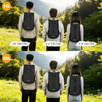 Seektop 20L Small Hiking Backpack for Women Men, Lightweight Hiking Packable Daypack with Phone Pocket for Travel Camping (Black, 20L)