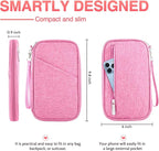 Passport Holder Family, Women Rfid Blocking Passport Wallet, Travel Essentials Premium Wallets, Waterproof Passport Holders Bag for Men Traveling, Travel Document Organizer Credit Cards Case