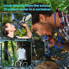 Filters-Clean Survival Water Filter Straw – 0.1 Micron Portable Personal Water Filter, 4,000L (1,056 Gallon) Capacity – Removes 99.9999% Bacteria & Protozoa – Hiking, Camping & Emergency - 4 Pack