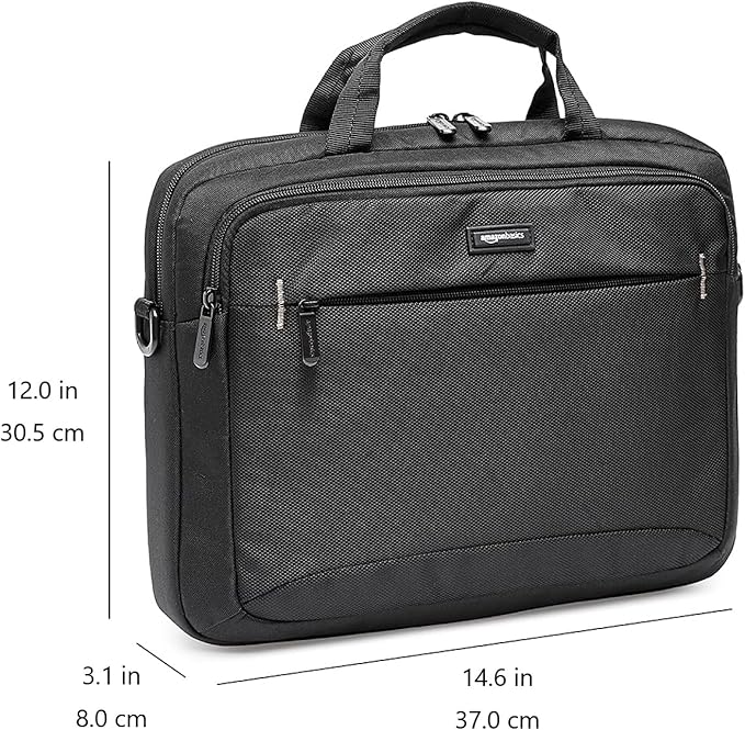 Amazon Basics Laptop Carrying Case, Black | 14 inch