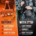 Smokey Camp Camping Cookware Mess Kit Set with Stove - Backpacking Camping Pots and Pans Set, All in One Non-Stick Camping Cooking Set, Portable Stove, Hiking, Picnic, Outdoor & Camping Cookware Set