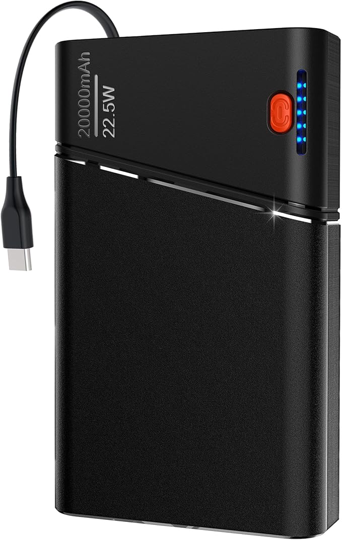 Portable Charger 20000mAh, 22.5W PD 3.0+QC 4.0 Super Fast Charging Power Bank, Cooler Aerospace Metal Case for iPhone 17 16 15 14, 13 Android iPad Samsung Google Tablet & More, Travel Essential