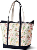 Lands' End Open Top Canvas Tote Bag