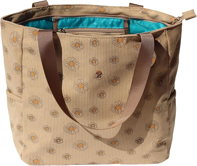 Original Floral Water Resistant Large Tote Bag Shoulder Bag for Gym Beach Travel Daily Bags Upgraded
