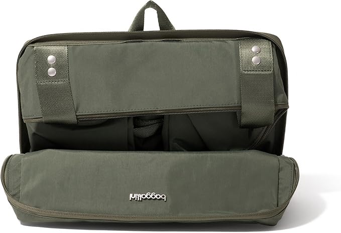 Baggallini Carryall Expandable Lightweight Travel Tote 22" Packable Folding Compact Nylon Washable Weekender w/Luggage Sleeve