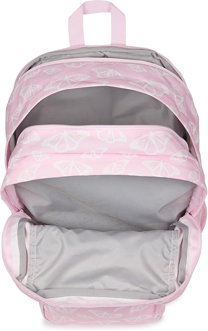JanSport Laptop Backpack - Computer Bag with 2 Compartments, Ergonomic Shoulder Straps, 15” Laptop Sleeve, Haul Handle - Flutter By