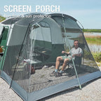 PORTAL 6/8/10 Person Family Camping Tent with Screen Room, Water Resistant Big Tunnel Tents with Rainfly, Large Family Tent for Camping, Outdoor, Patio
