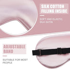 20 Pieces Silk Sleep Mask Eye Mask with Adjustable Strap Sleeping Cover Eye Cover Blindfold for Women Men Sleeping Travel(Multicolored)