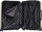 US ARMY Fox 20 inch Carry-On Hardside Luggage with Spinner Wheels | Lightweight Small Suitcase for Travel | Chevron Icon, Gel Handle, Side Studs, Retractable Trolley, Heavy Duty | Olive Drab