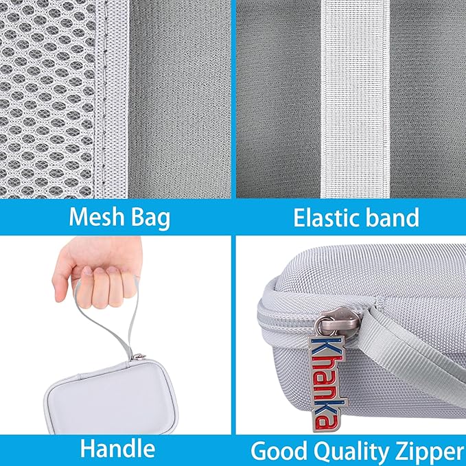 khanka Hard Case Replacement for Anker 3-in-1 Power Bank USB C Charger Block,10,000mAh 10k Portable Charger,Case only. (White)