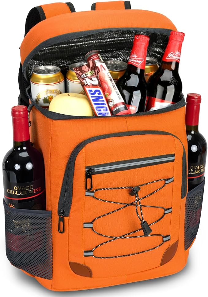 Backpack Cooler Insulated Leak Proof, Lightweight Soft Sided Cooler Backpack for Men Women, Waterproof Beach Cooler Bag Lunch Backpack for Camping Hiking Picnic Fishing Travel Outdoor