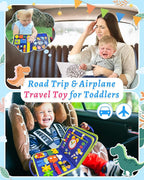 Exorany Busy Board Montessori Toys for Toddler Boys & Girls Birthday Gifts, Sensory Toys for Toddlers, Educational Travel Preschool Toddler Activities Learning Fine Motor Skills
