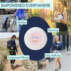 She's Birdie - The Original Personal Safety Alarm Disc for Bikes, Hikes, and Late Nights - Loud Siren, LED Light for Extra Visibility, Rechargeable, Handsfree, Lightweight, Water Resistant (Blossom)