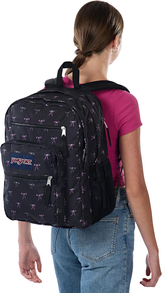 JanSport Laptop Backpack - Computer Bag with 2 Compartments, Ergonomic Shoulder Straps, 15” Laptop Sleeve, Haul Handle - Bad Bows