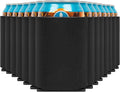 Blank Beer Can Coolers Sleeves (30-Pack) Soft Insulated Beer Can Cooler Sleeves - HTV Friendly Plain Black Can Sleeves for Soda, Beer & Water Bottles - Blanks for Vinyl Projects Wedding Favors & Gifts