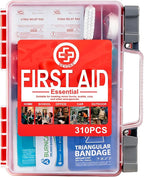 Gevoke Professional First Aid Kit - 310 Piece HardCase Medical Kit for Home, Car, Camping, Travel, Hiking, Truck, Office, Sports, Vehicle & Outdoor Emergencies