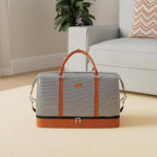 IBFUN Weekender Bags for Women, 21" Weekender Travel Bag, Travel Duffle Bag with Shoe Compartment Carry on Overnight Duffel Bag for Weekend Travel Business Trip