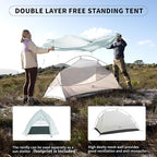 Naturehike Cloud Up Tent, Lightweight Backpacking Tents, Waterproof Ultralight Tent for Camping Hiking Backpacking