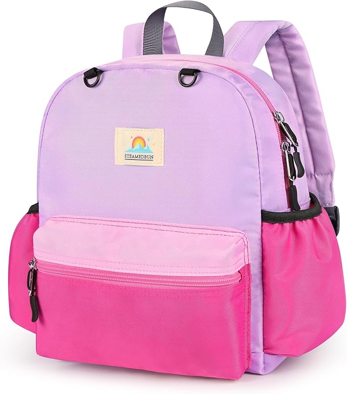 STEAMEDBUN Toddler Backpack for Girls 2-4: Kids Backpack Boys Girls - Preschool Kindergarten Daycare Backpacks - 12 inch