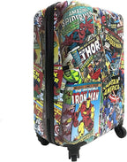 Fast Forward Marvel Comic Heroes Hard-Sided Tween Spinner Luggage, 20 Inches Carry-On Travel Trolley Marvel Suitcase for Kids