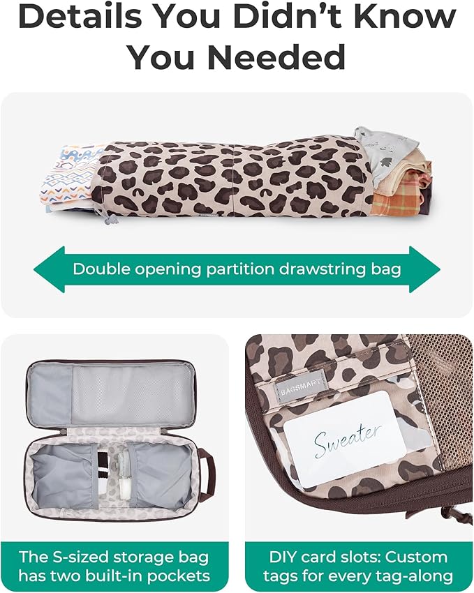 BAGSMART 6 Set /4 Set/2 Set Compression Packing Cubes for Travel, Lightweight Luggage Organizer Bags, Durable Space Saver Bags Travel Essentials