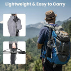 OUTSKIRT Folding Tripod Stools Portable Camping Stools 2 Pack Extra Tall for Adults Tall Lightweight Camping Stool Tripod Chairs for Fishing Hiking Backpacking