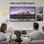 ZhiYo Large Wire Hiders for TV on Wall for 3-4 Cords - 66in (4xL16.5in) PVC Cable Cover Kit with Pre-Applied Adhesive Tape, Ideal for Wall Mounted TVs Home Office, W1.2in x H0.7in White