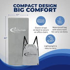 Stratos, Pure Cooling Memory Foam Seat Cushion, Ergonomic Support, Portable for Airplanes, Office Chairs, Cars, and Trains, Pressure Relief