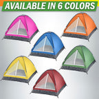 2 Person Outdoors Camping Tent with Rain Fly and Carrying Bag - Lightweight Outdoor Pop Up Tents for Camping Essentials, Music Festivals, Backpacking, Hiking, or Beach Shelter by Wakeman Outdoors