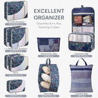 10 Set Packing Cubes for Travel, Gifts for Women Mom,Anti-Tearing Suitcase Organizer,OlarHike Vacation Essentials & Accessories for Cruise Ship
