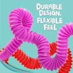 BUNMO Pop Tubes - Sensory Toys - Fidget Toys - Imaginative Play & Stimulating Creative Learning - Hours of Fun for Kids - Tons of Ways to Play - Non-Mouthable Toy 3+ - 8 Pack Small
