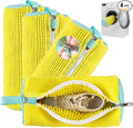 Shoe Washing Machine Bag 4pcs Reusable Sneaker Washing Bag with Built-in Fluffy Brushes for 360° All-Around Cleaning. Laundry Shoe Bag is Designed for Washer and Dryer （Yellow 4pcs）