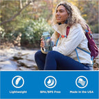 Nalgene 32 oz Wide Mouth Water Bottle | BPA-Free, Durable & Leak Proof, Lightweight Bottle for Hiking & Gym, Work & Travel